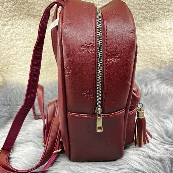 Gryffindor Harry Potter Hogwarts Small Backpack Dark Red Vegan Leather NWT main image 6